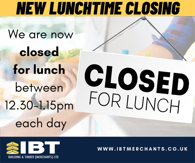 LUNCHTIME CLOSING
