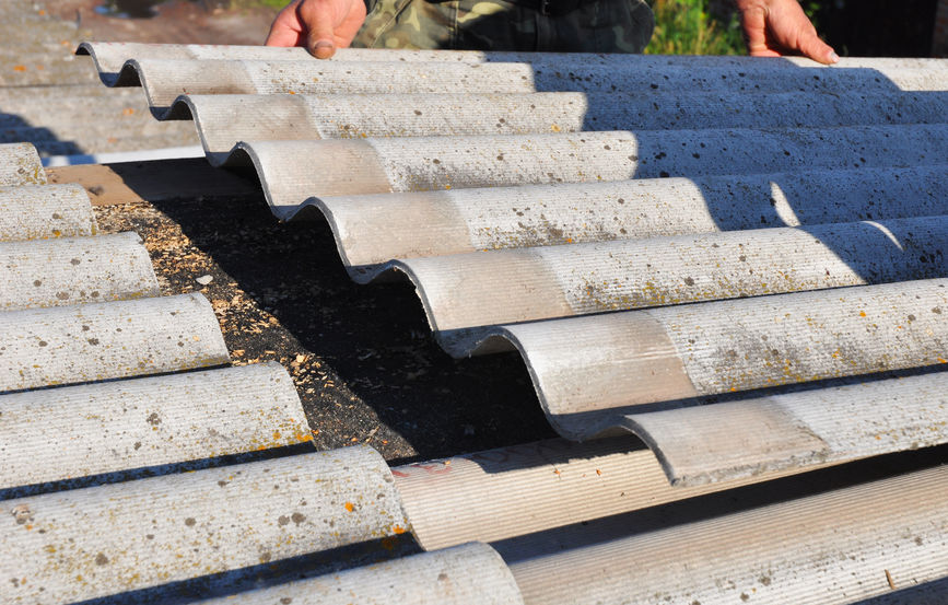corrugated roof sheets in poor condition